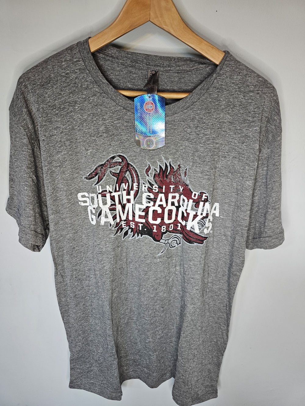 NWT Ouray Sportswear South Carolina Gamecocks Tee Size L NCAA Official Soft